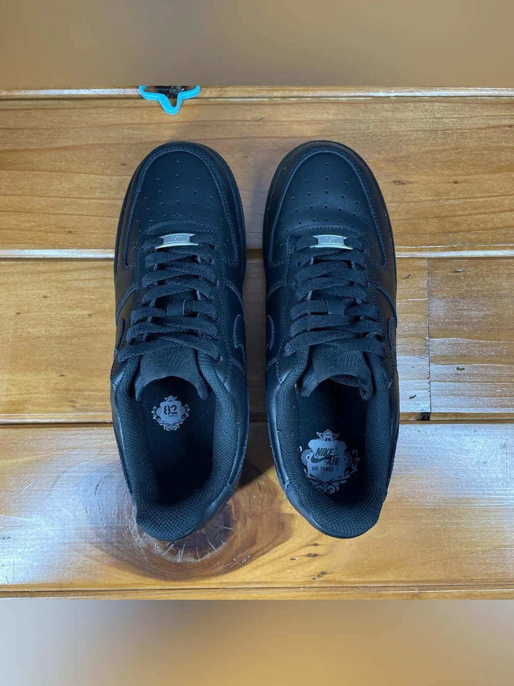 Nike Air Force 1 '07 Womens 8.5 Triple Black AF1 Low Sneakers DD8959-001 READ